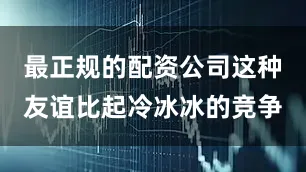 最正规的配资公司这种友谊比起冷冰冰的竞争